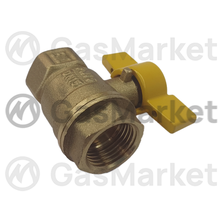 Кран шаровой VGS 11Б27П латунь 15mm x 1/2" гайка-гайка бабочка