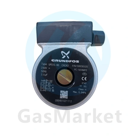 Двигатель цирк. насоса Grundfos UPS 15-60 CACAO для котлов BAXI LUNA  (722148000) 5659550.DVA