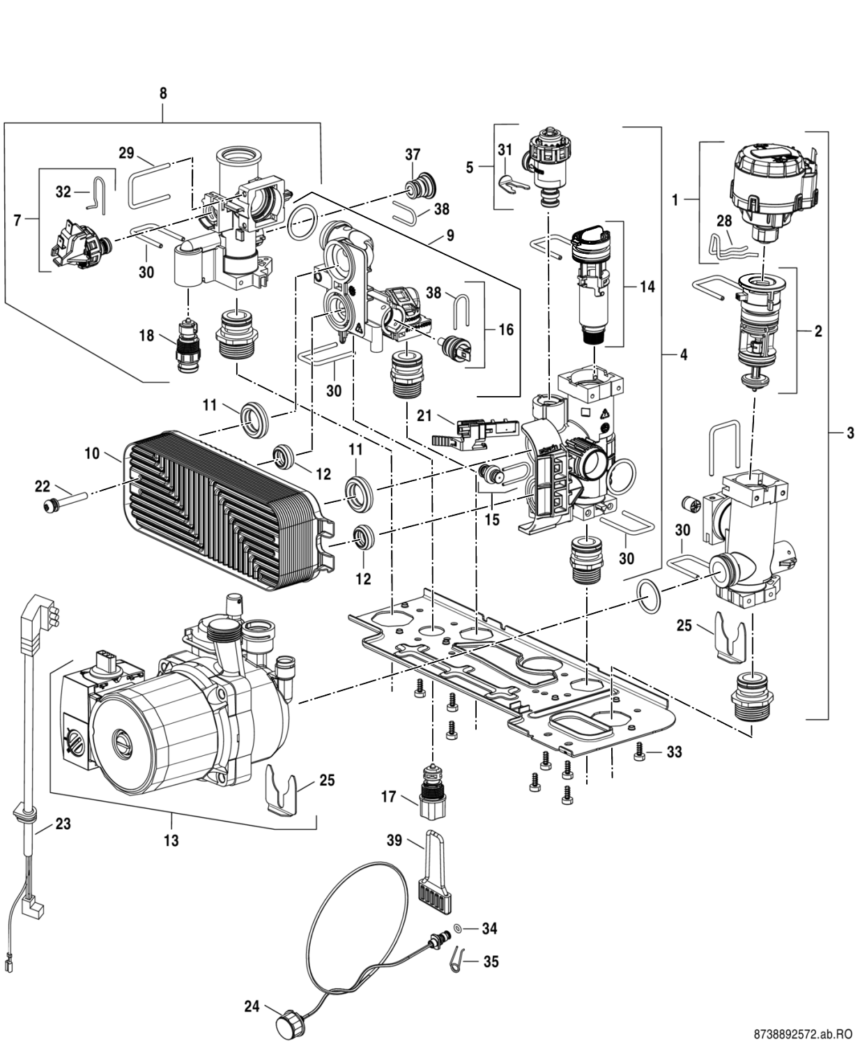 Котел газовый настенный Buderus Logomax U072-24K 7736900188